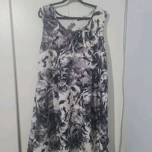 Apt. 9 Monochrome Floral One Shoulder Dress